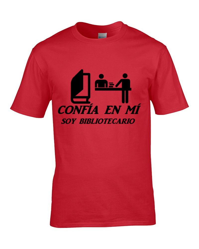 confia-bibliotecario-h-rojo G Confia en mi soy Bibliotecario - Imagen 1